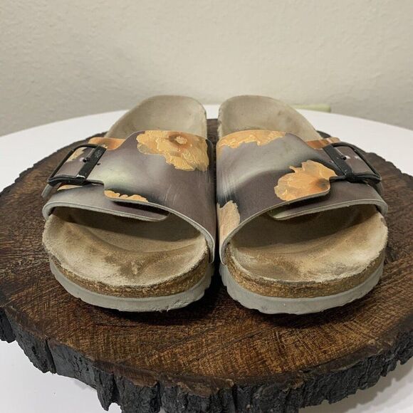 Birkenstock Papillio Women’s Size 7 Catalina Floral One Strap Slip On Sandals - Picture 4 of 16